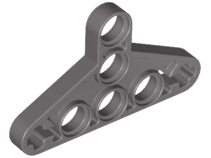Technic Beam Triangle Thin [Type I] in Dark Bluish Gray