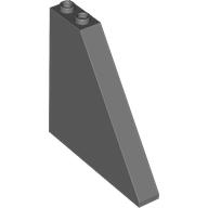 Brick Sloped 55° 1 x 6 x 5 with Bottom Stud Holders in Dark Bluish Gray