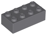 Brick 2 x 4 in Dark Bluish Gray