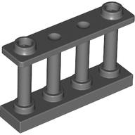 Fence Spindled 1 x 4 x 2 [2 Top Studs] in Dark Bluish Gray