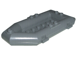Boat / Rubber Raft / Dinghy 6 x 10 in Dark Bluish Gray