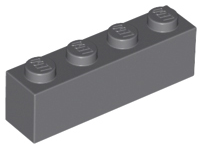 Brick 1 x 4 in Dark Bluish Gray