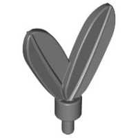 Headwear Accessory Plume / Feathers with Pin in Dark Bluish Gray