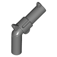 Weapon Gun / Pistol / Revolver Large Barrel, Long Grip in Dark Bluish Gray