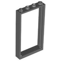 Door Frame 1 x 4 x 6 Type 1 in Dark Bluish Gray