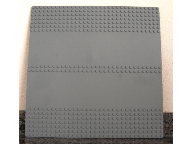 Baseplate 32 x 32 with 7-Stud Straight, Dual [Plain] in Dark Bluish Gray