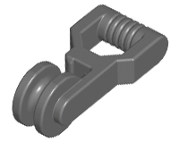Equipment Zip Line Handle in Dark Bluish Gray