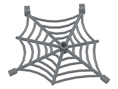 Insect Accessory, Spider Web in Dark Bluish Gray