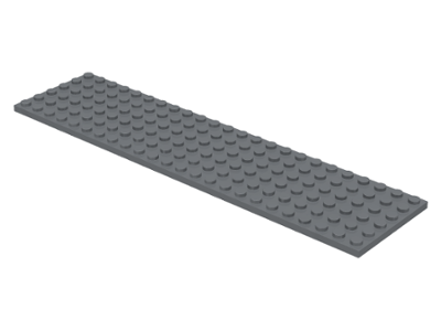 Plate 6 x 24 in Dark Bluish Gray