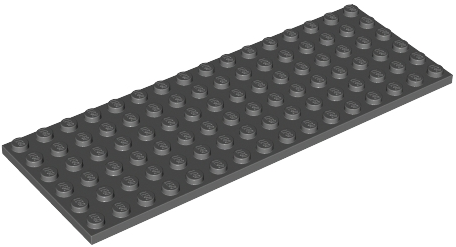Plate 6 x 16 in Dark Bluish Gray