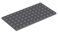 Plate 6 x 12 in Dark Bluish Gray