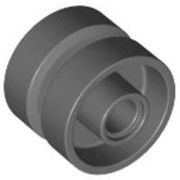 Wheel 18 x 14 with Tread Small Hub in Dark Bluish Gray