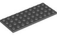 Plate 4 x 10 in Dark Bluish Gray