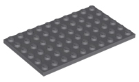 Plate 6 x 10 in Dark Bluish Gray