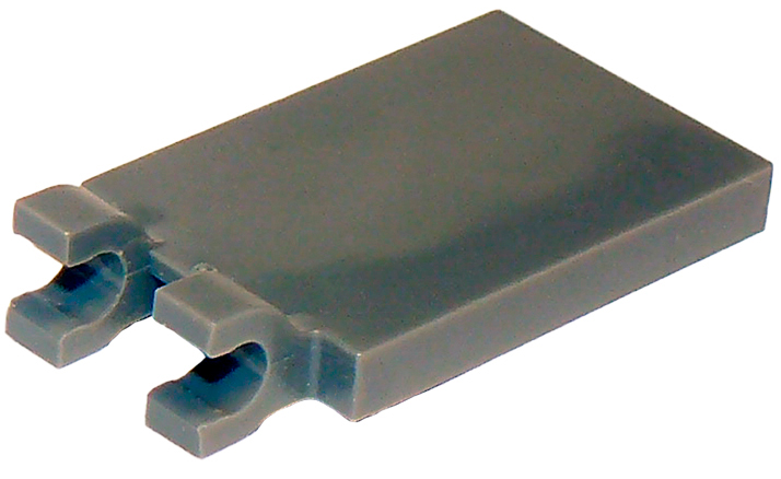 Tile Special 2 x 3 with 2 Clips [Thick U Clips] in Dark Bluish Gray