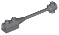 Bar 1 x 8 with Brick 1 x 2 Curved Top End (Axle Holder Inside Small End) in Dark Bluish Gray