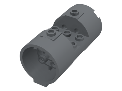 Cylinder 3 x 6 x 2 2/3 Horizontal Hollow Studs in Dark Bluish Gray