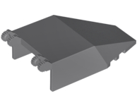 Windscreen 7 x 4 x 1 2/3 with Hinges in Dark Bluish Gray