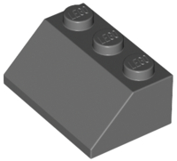 Brick Sloped 45° 2 x 3 in Dark Bluish Gray