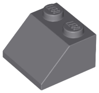 Brick Sloped 45° 2 x 2 in Dark Bluish Gray