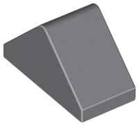 Brick Sloped 45° 2 x 1 Double with Inside Stud Holder in Dark Bluish Gray