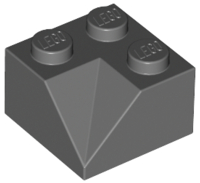 Brick Sloped 45° 2 x 2 Double Concave in Dark Bluish Gray