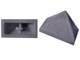 Brick Sloped 45° 2 x 1 Triple with Ovoid Bottom Pin in Dark Bluish Gray