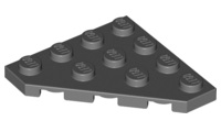 Wedge Plate 4 x 4 Cut Corner in Dark Bluish Gray
