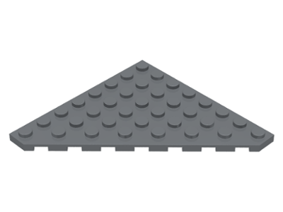 Wedge Plate 8 x 8 Cut Corner in Dark Bluish Gray