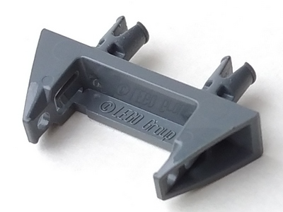 String Reel 1 x 4 x 2 Holder with 2 Technic Pins in Dark Bluish Gray