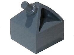 Steering Wheel Holder 2 x 2 in Dark Bluish Gray