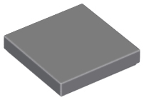 Tile 2 x 2 with Groove in Dark Bluish Gray