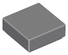 Tile 1 x 1 with Groove in Dark Bluish Gray