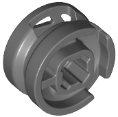 Wheel 11mm D. x 6mm with 7 Spokes in Dark Bluish Gray