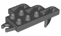 Duplo Plough in Dark Bluish Gray