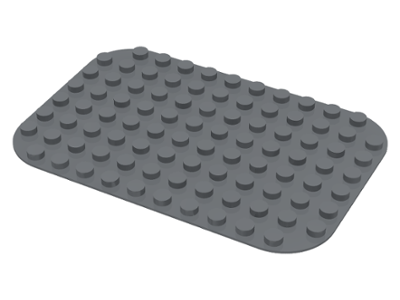 Duplo Baseplate 8 x 12 in Dark Bluish Gray