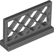 Fence Lattice 1 x 4 x 2 in Dark Bluish Gray