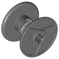 Technic Reel 3 x 2 in Dark Bluish Gray