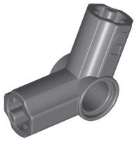 Technic Axle and Pin Connector Angled #5 - 112.5° in Dark Bluish Gray