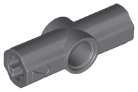 Technic Axle and Pin Connector Angled #2 - 180° in Dark Bluish Gray