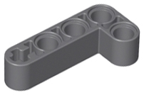 Technic Beam 2 x 4 L-Shape Thick in Dark Bluish Gray