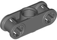 Technic Axle and Pin Connector Perpendicular 3L with Centre Pin Hole in Dark Bluish Gray