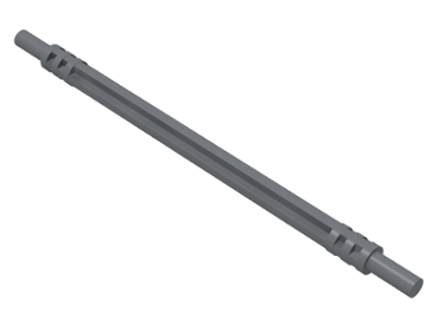Axle Hose, Soft 11L in Dark Bluish Gray