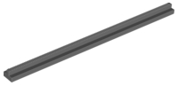 Vehicle Track, Train, Plain Rail Straight (no slots, no notches on end) in Dark Bluish Gray