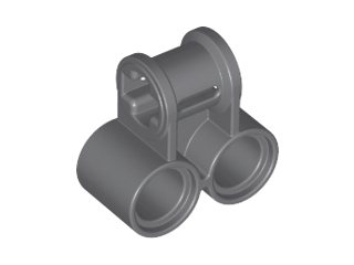 Technic Axle and Pin Connector Perpendicular Double in Dark Bluish Gray