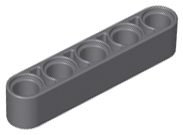 Technic Beam 1 x 5 Thick in Dark Bluish Gray