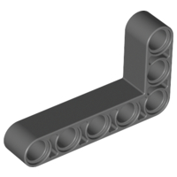 Technic Beam 3 x 5 L-Shape Thick in Dark Bluish Gray