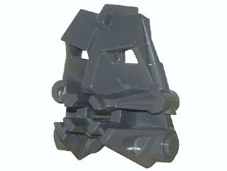 Large Figure Head Connector Block 3 x 4 x 1 2/3 in Dark Bluish Gray