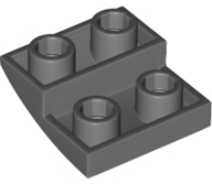 Brick Curved Inverted 2 x 2 x 2/3 in Dark Bluish Gray