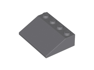 Brick Sloped 33° 3 x 4 in Dark Bluish Gray